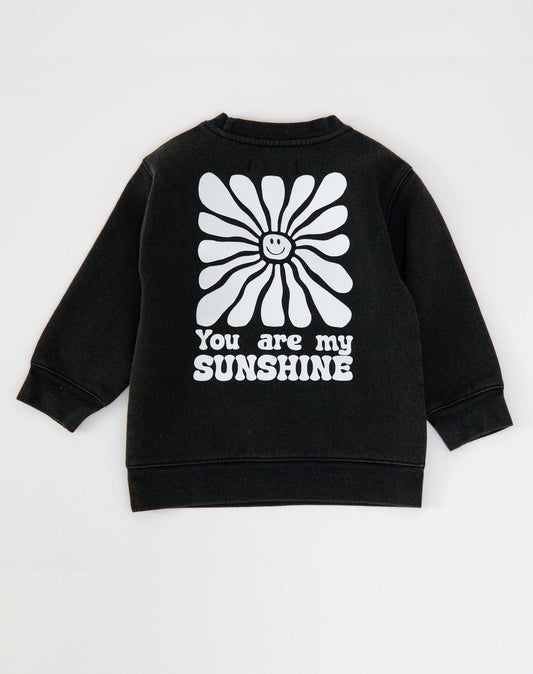 Sunshine Black Crewneck