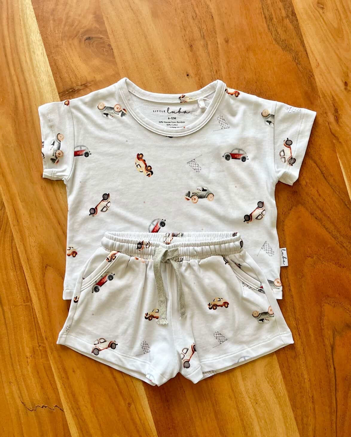 Classic Cars Bamboo Short Set