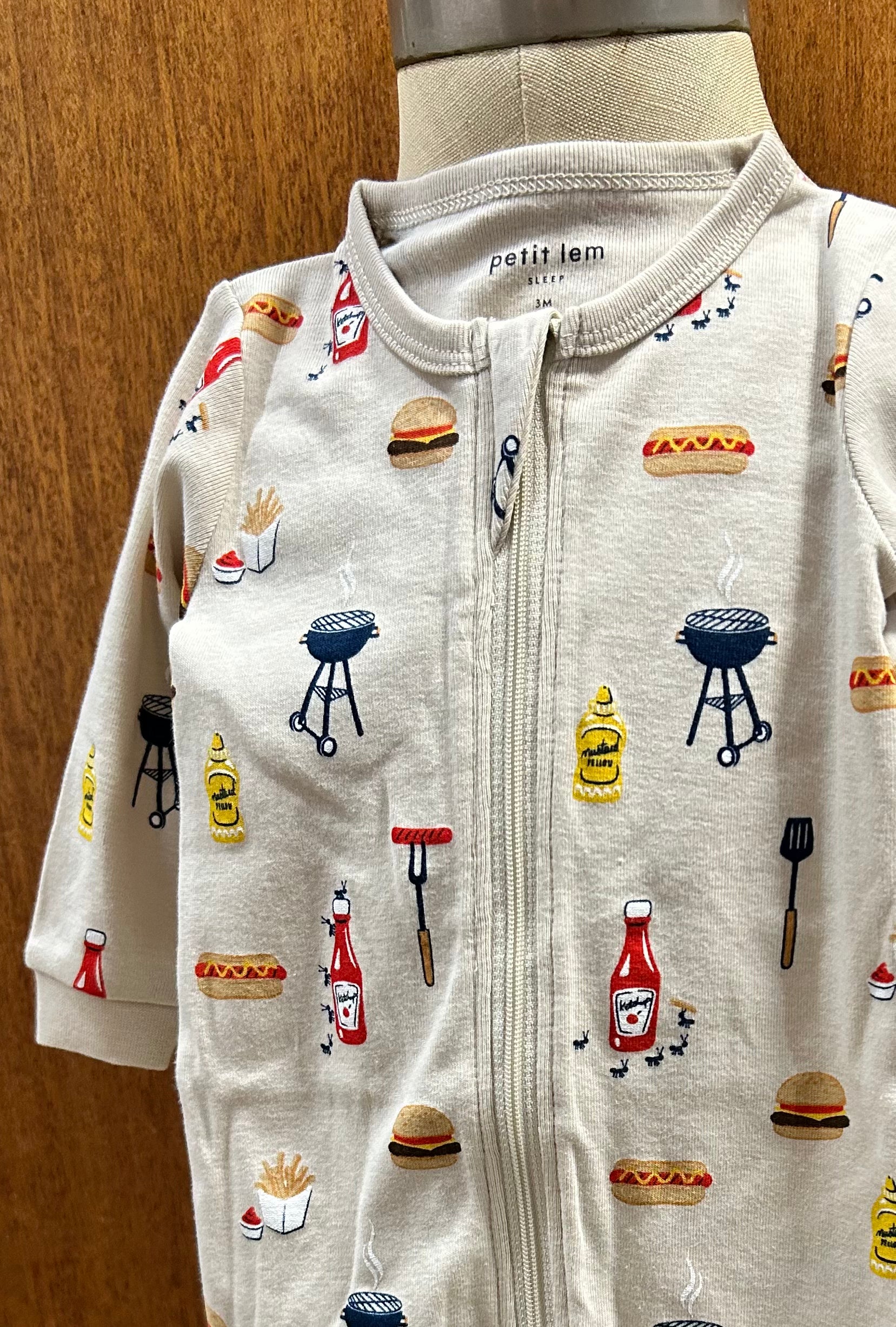 BBQ Footed Romper