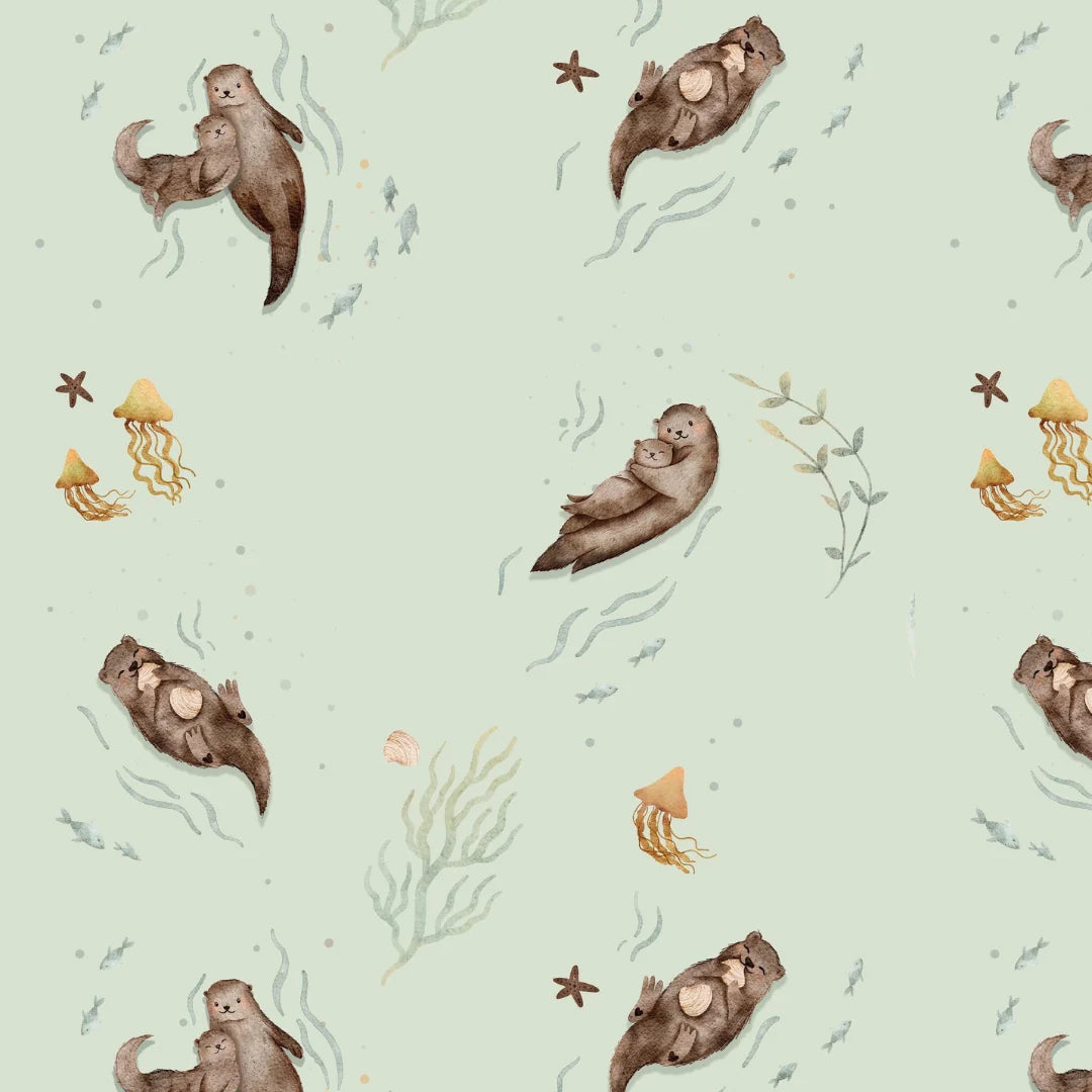 Short Sleeve Romper - Otters