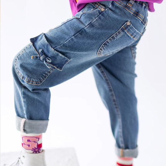 Bow Paperbag Jean