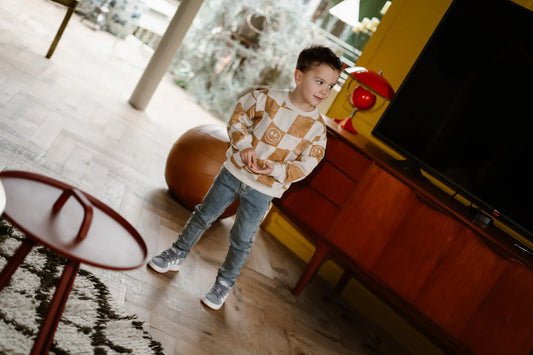 Golden Smiley Crewneck