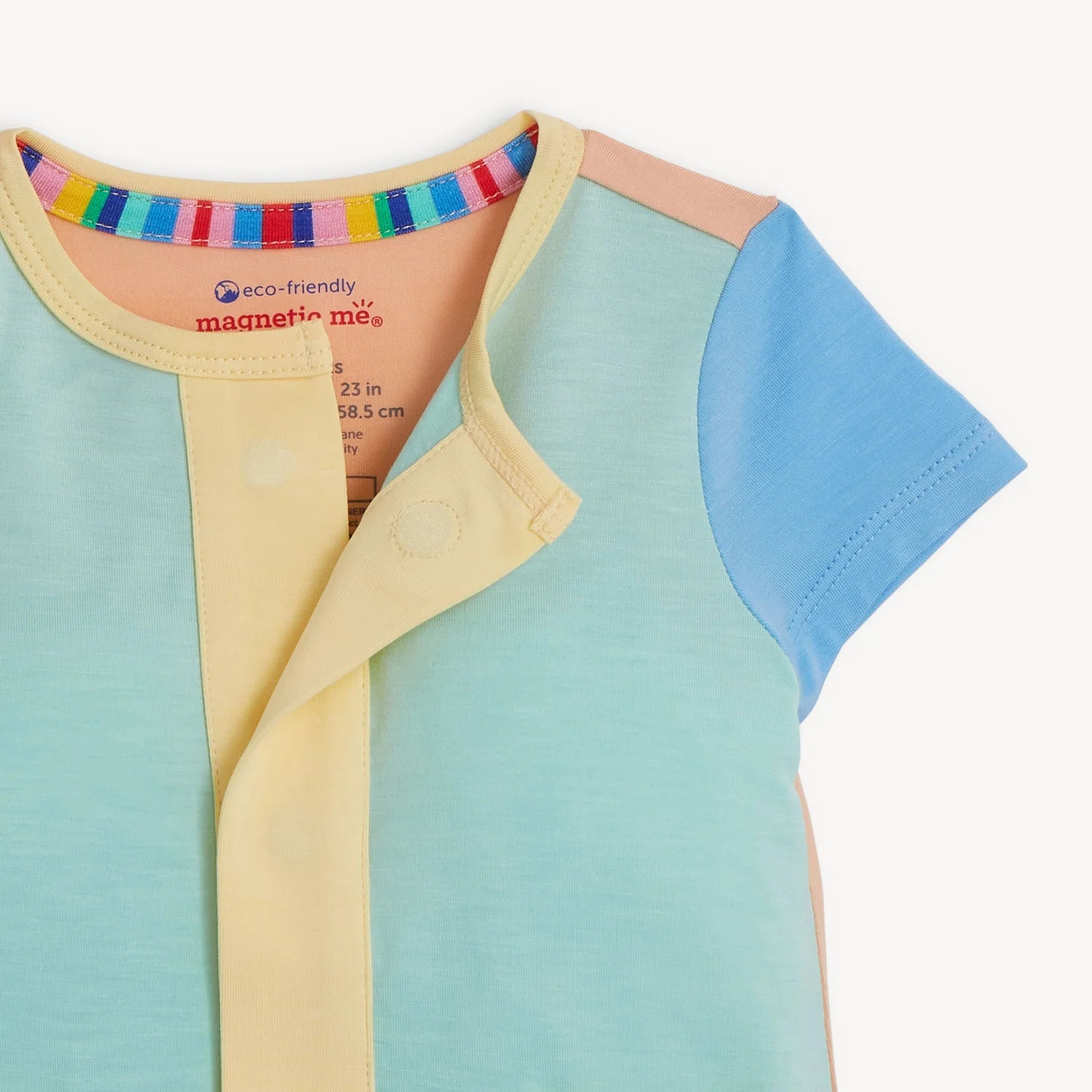 Colorblock Magnetic Short Romper