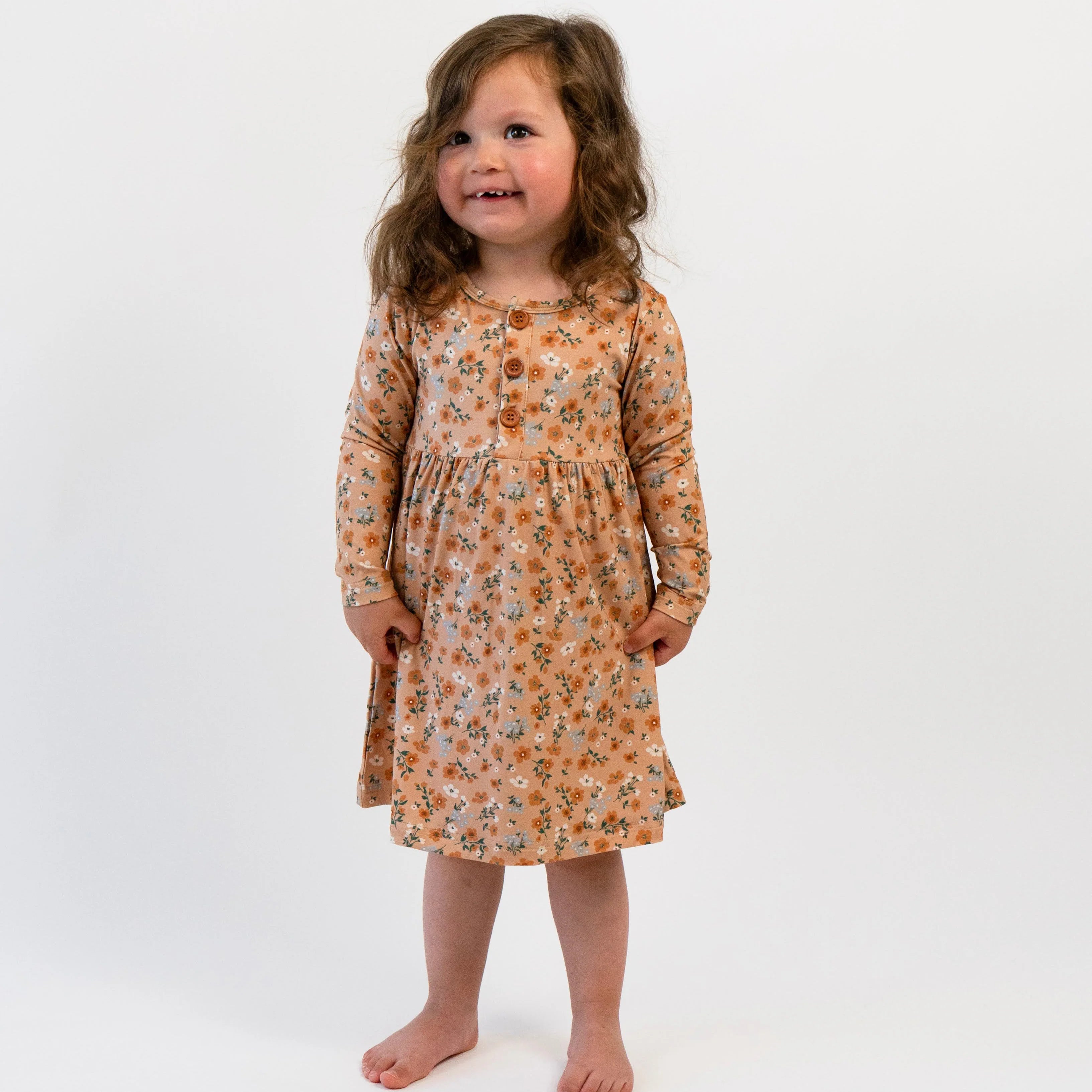 Peplum Dress - Amber Garden