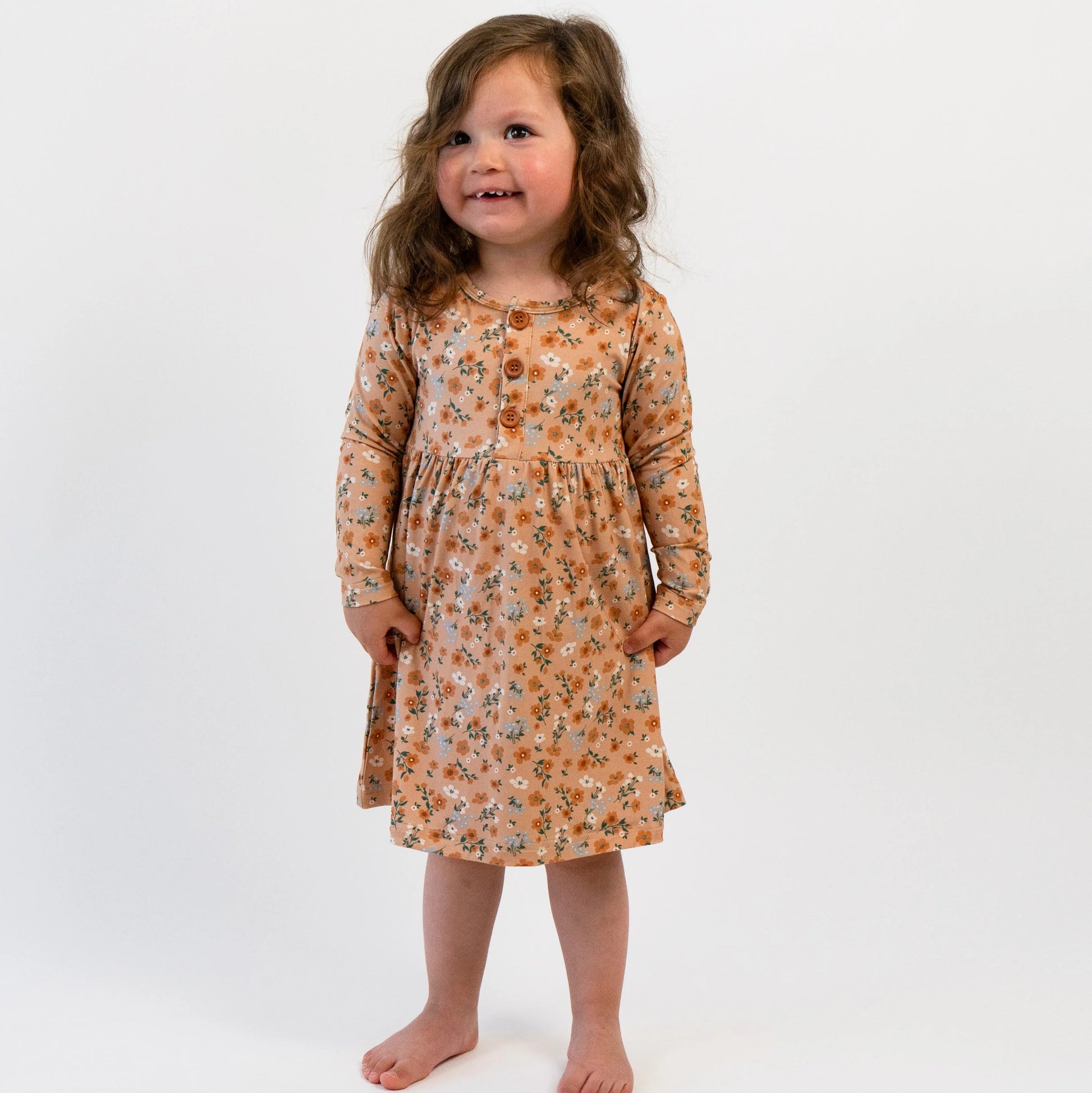 Peplum Dress - Amber Garden