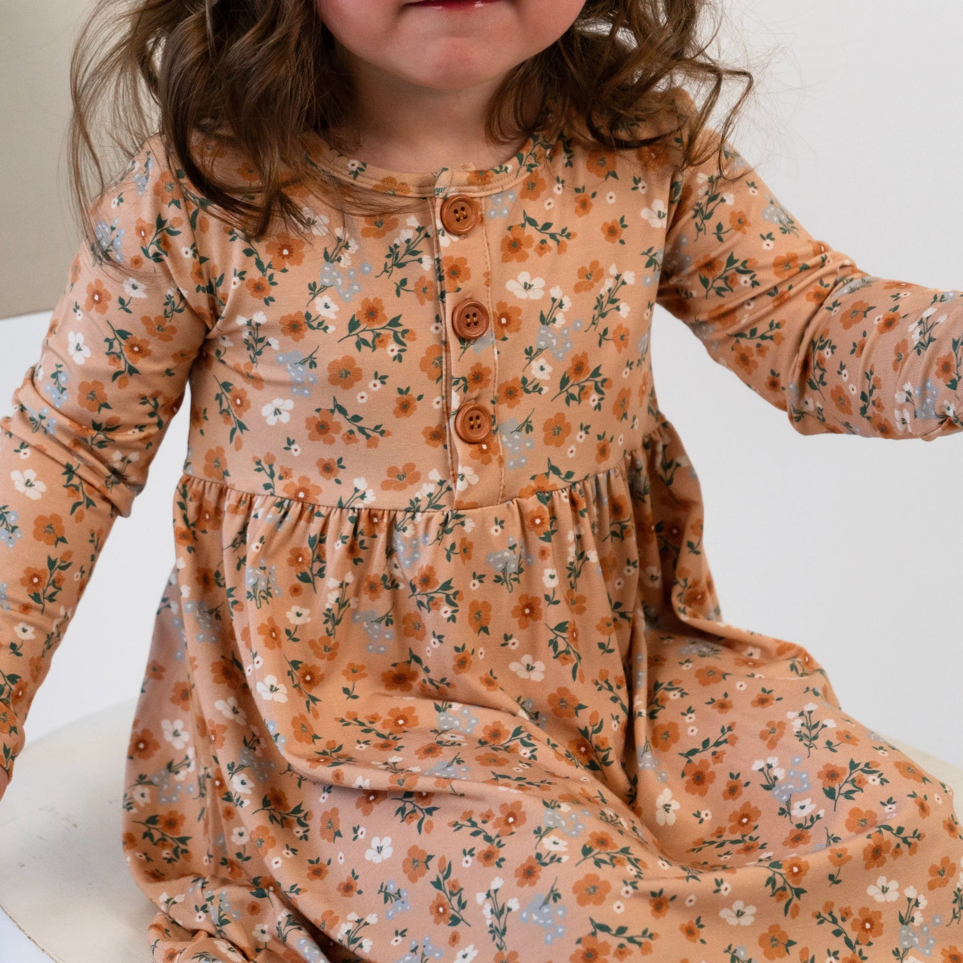 Peplum Dress - Amber Garden