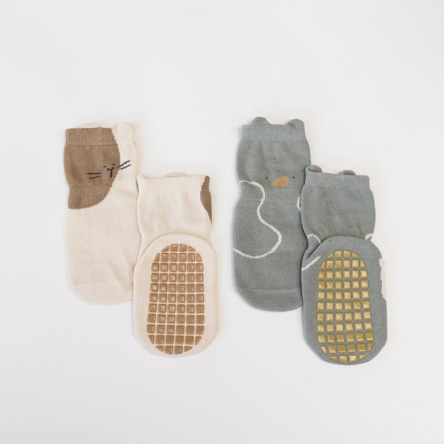 Non-Slip Socks | (2Pk) 0-1YR Old