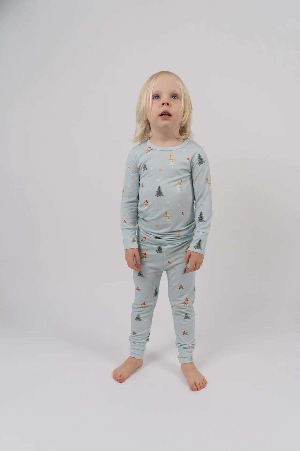 Bamboo Snowmen PJ Set