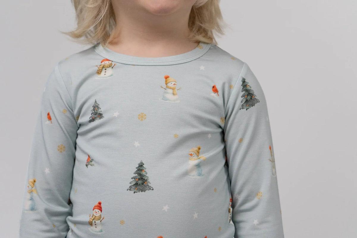 Bamboo Snowmen PJ Set