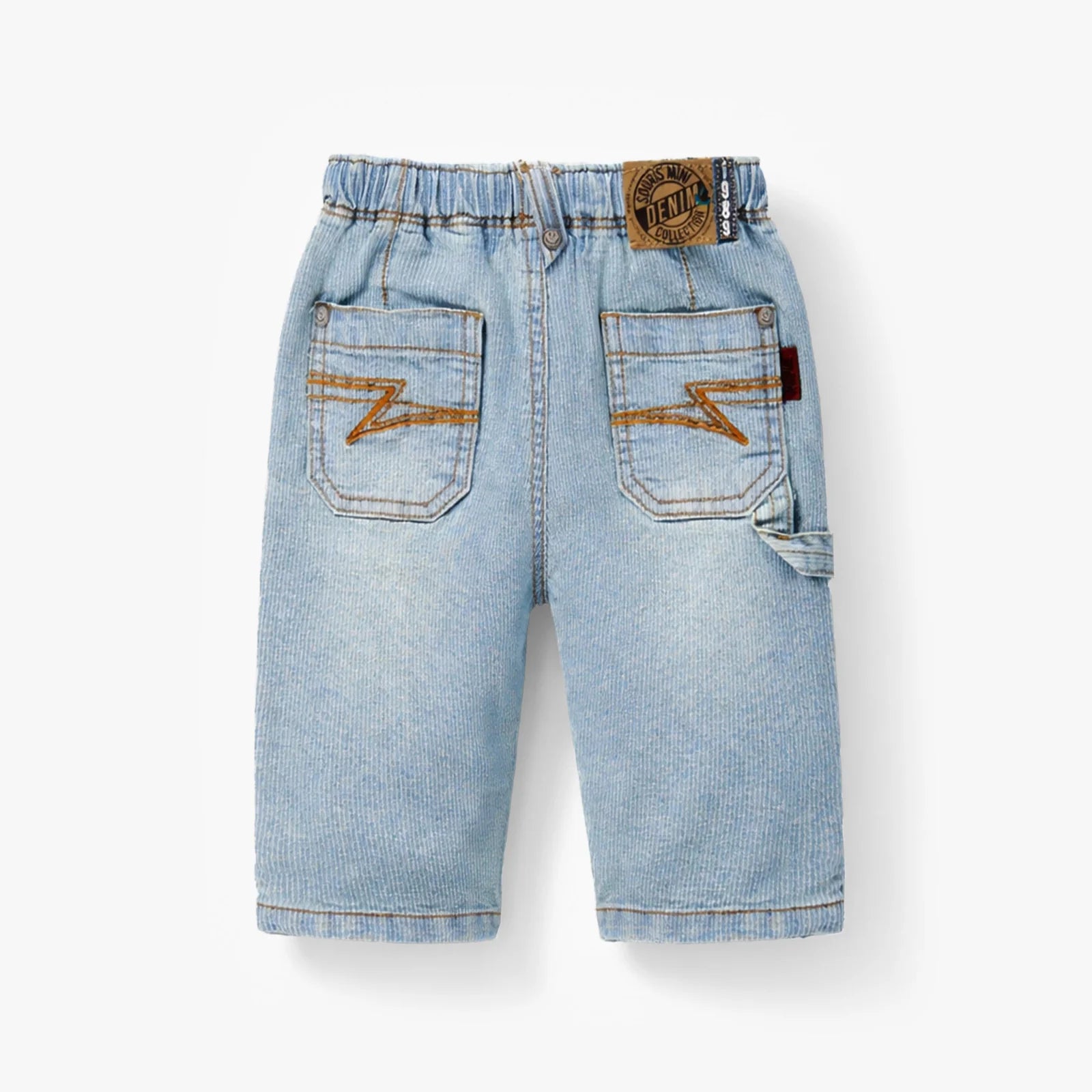 Pale Blue Striped Jean - Baby