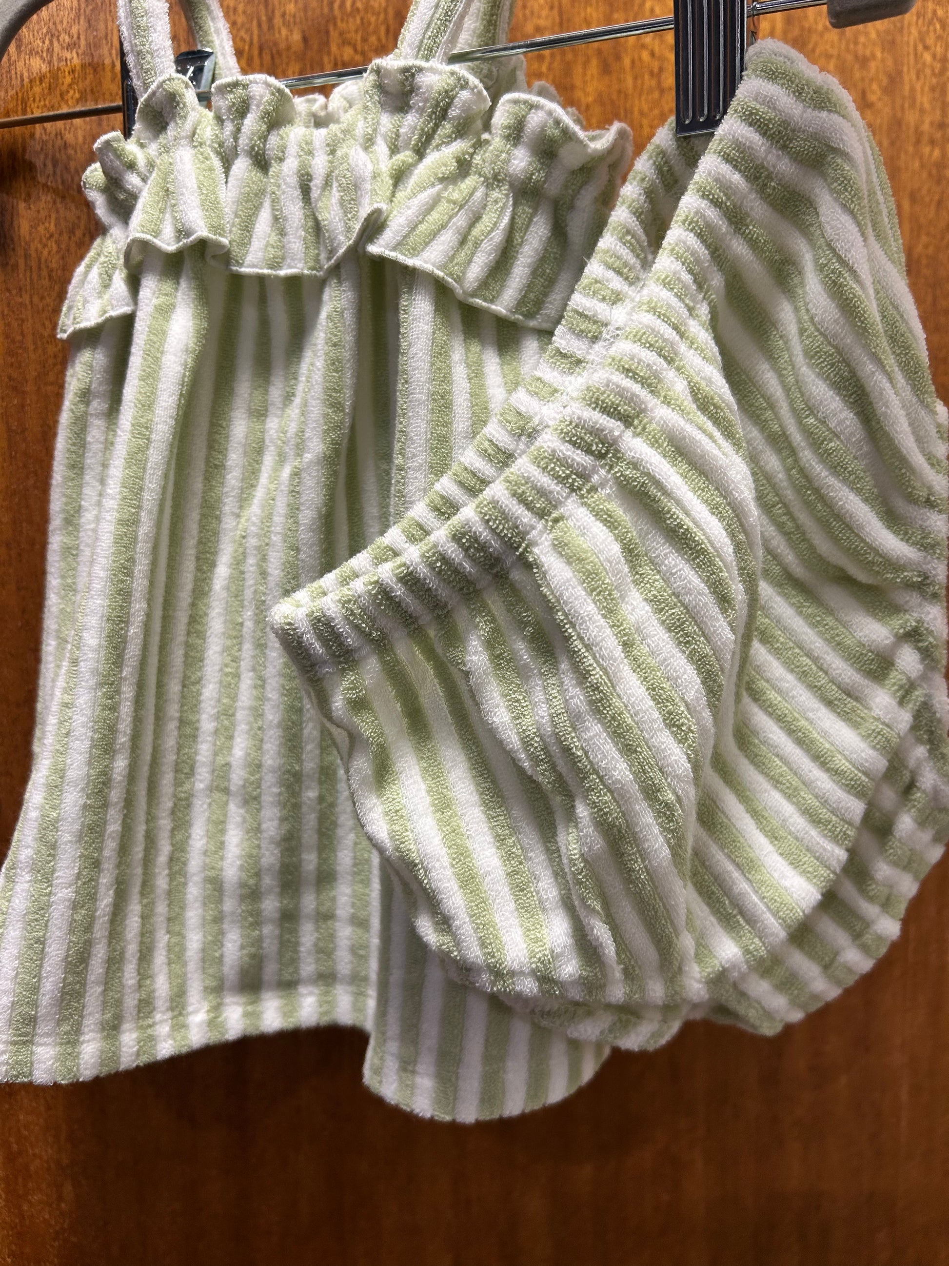 Mint Terry Dress + Bloomer Set