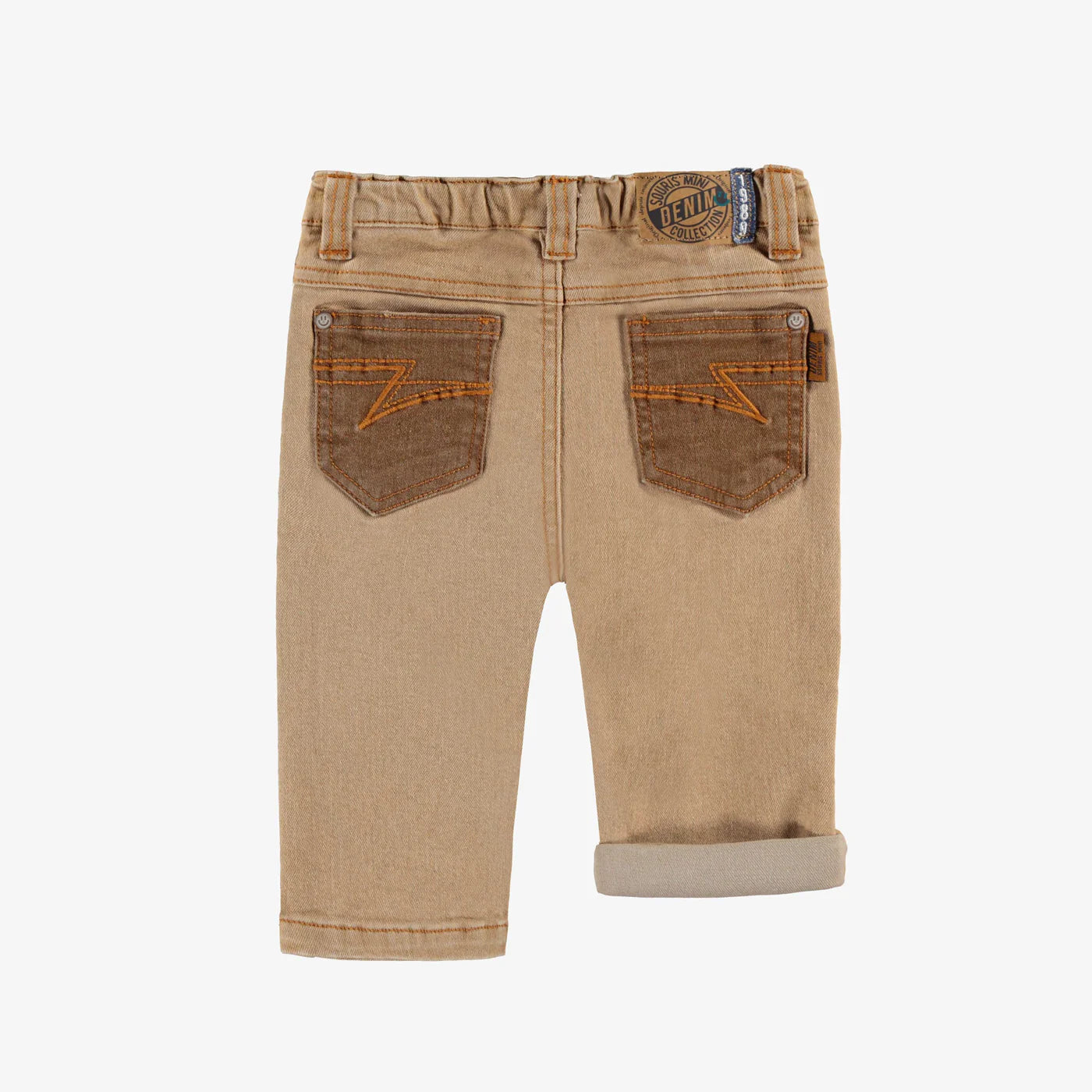Beige Two-Tone Jean Baby