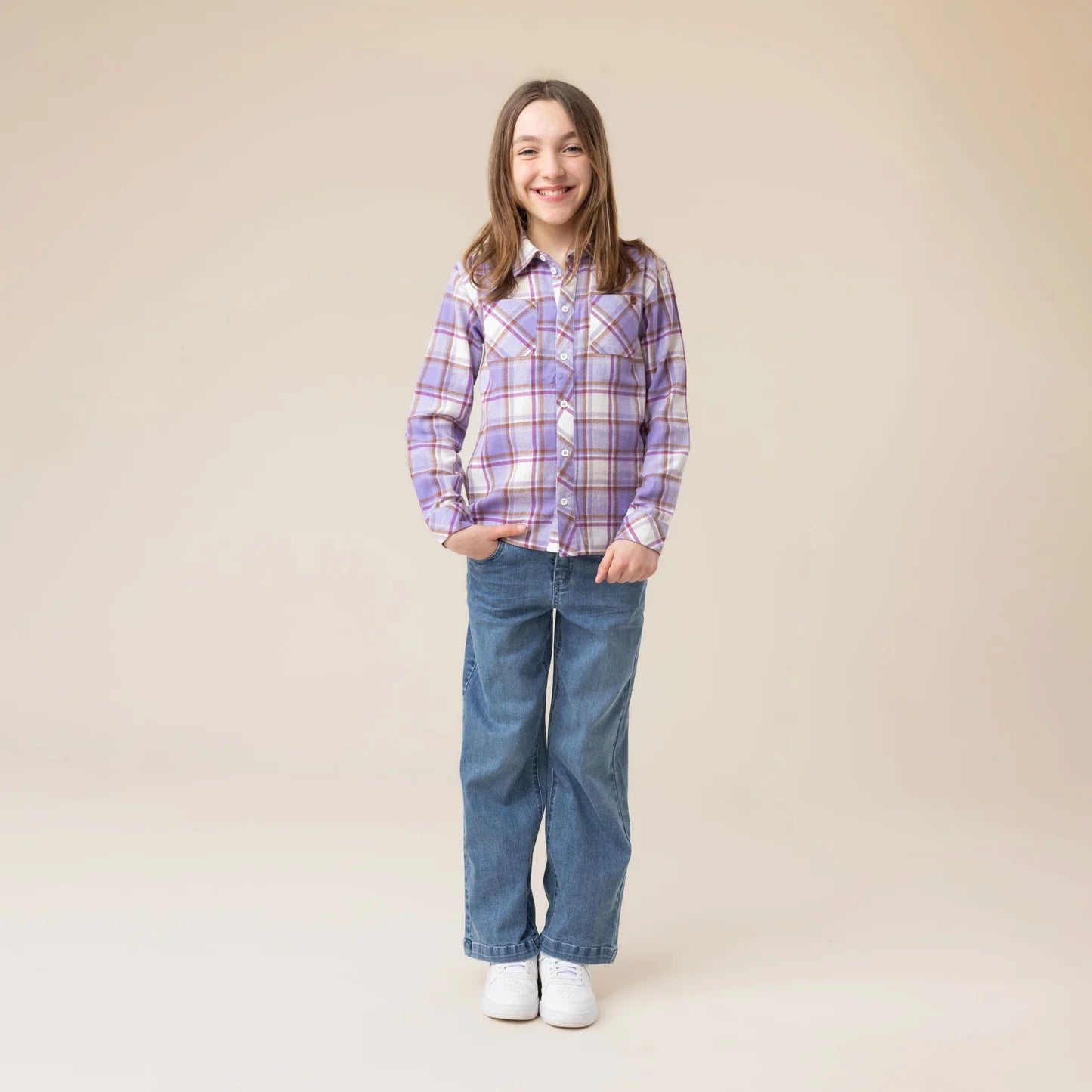 Lavender Harvest Plaid Shirt