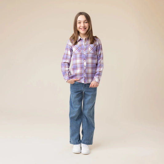 Lavender Harvest Plaid Shirt