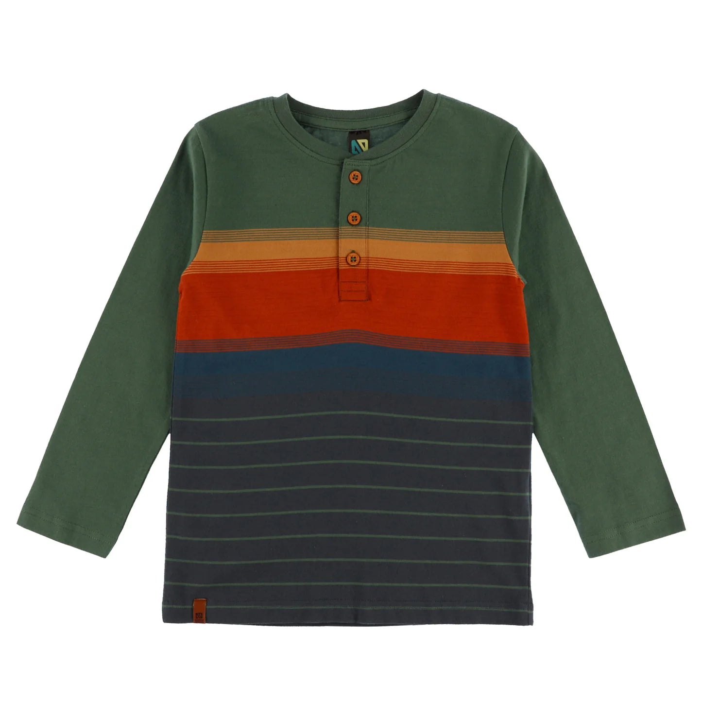 Retro Trail Stripe Henley