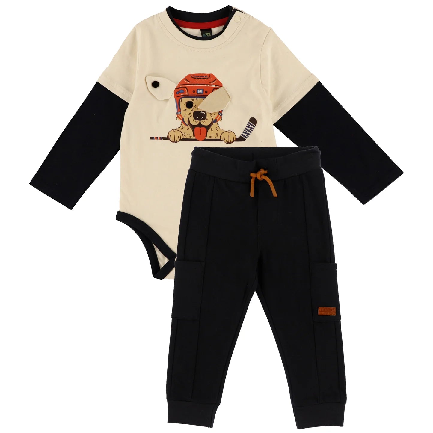 Rinkside Pup Two-Piece Set