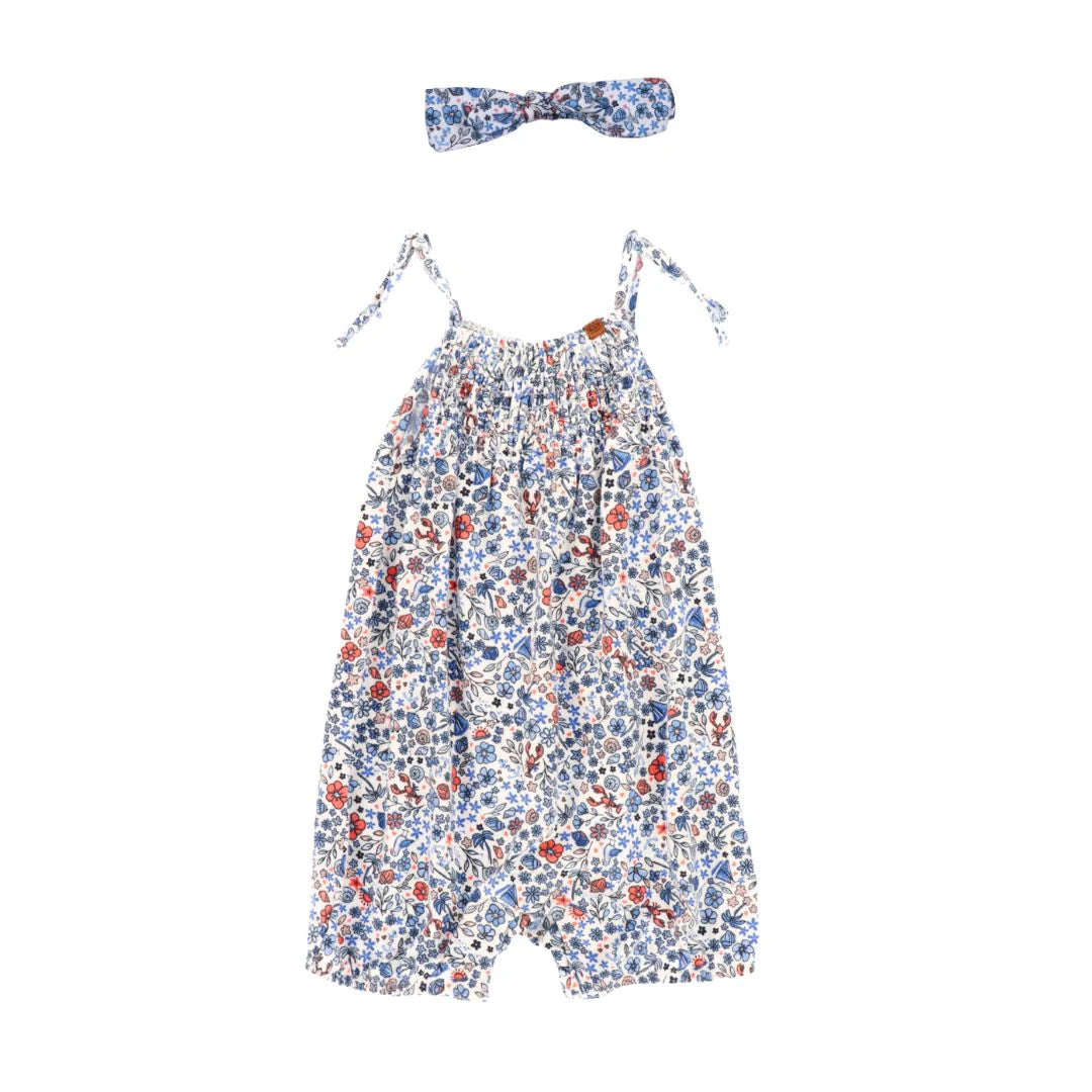 Floral Tie Jumpsuit