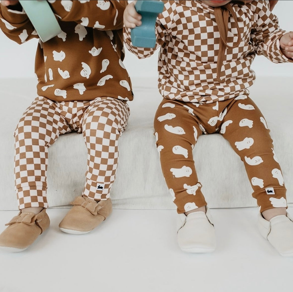 Caramel Checkered Leggings