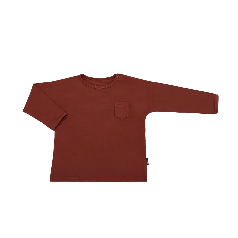 L/S Baggy Pocket Tee - Rust