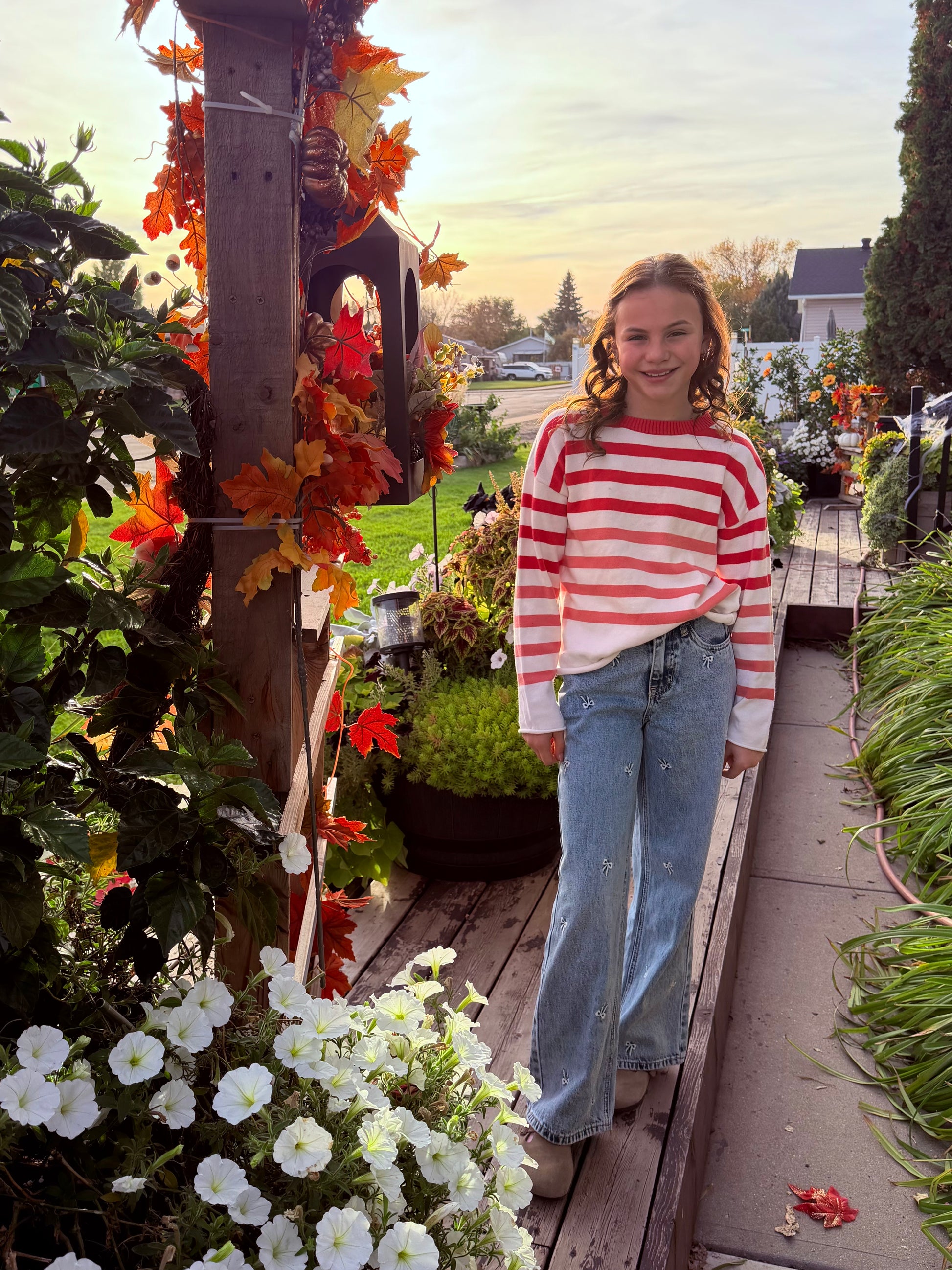 Bow Print Jeans