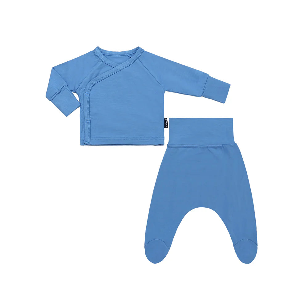 Bamboo Kimono Set - Lake Blue