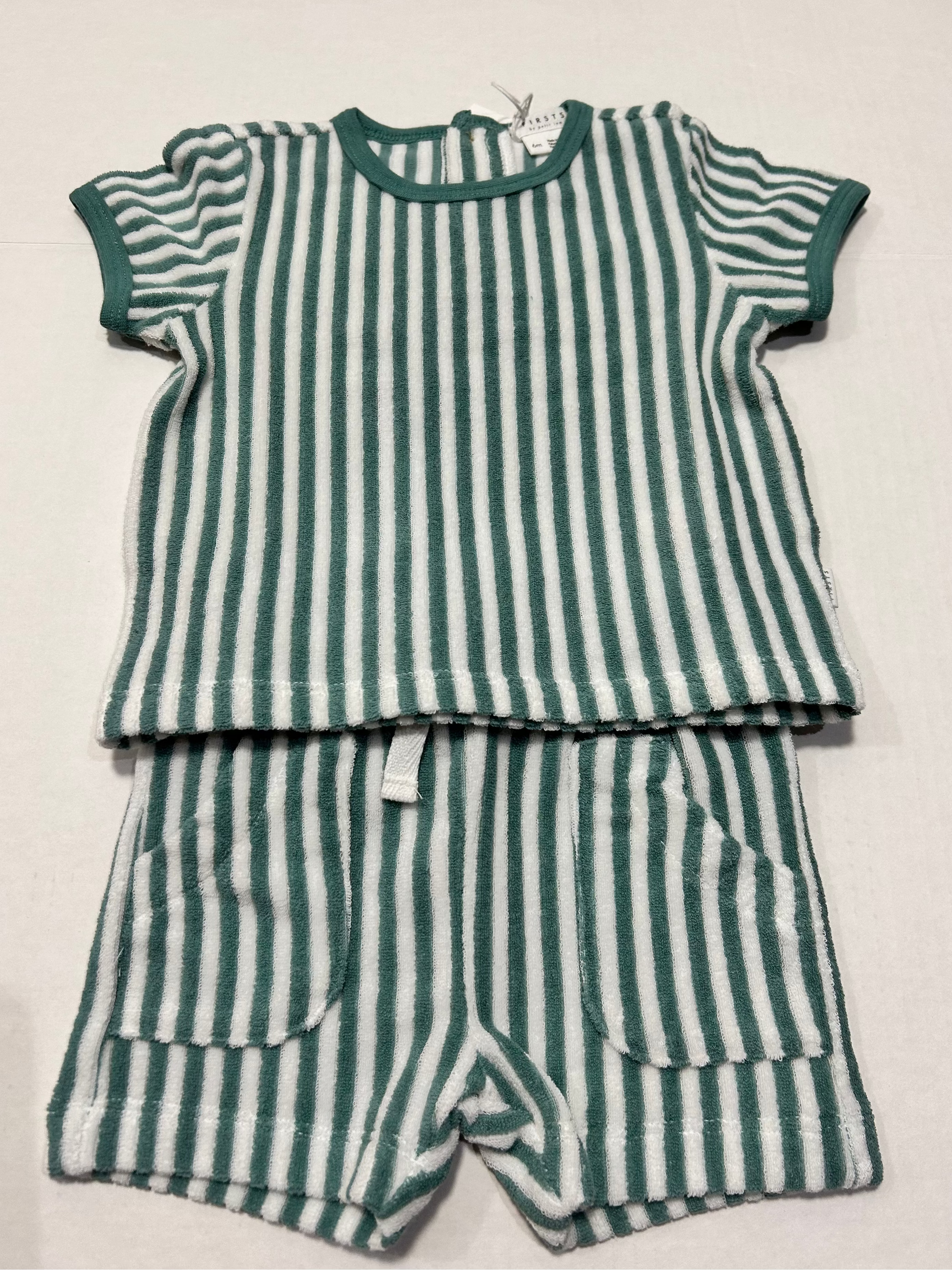 Teal Terry Short Set