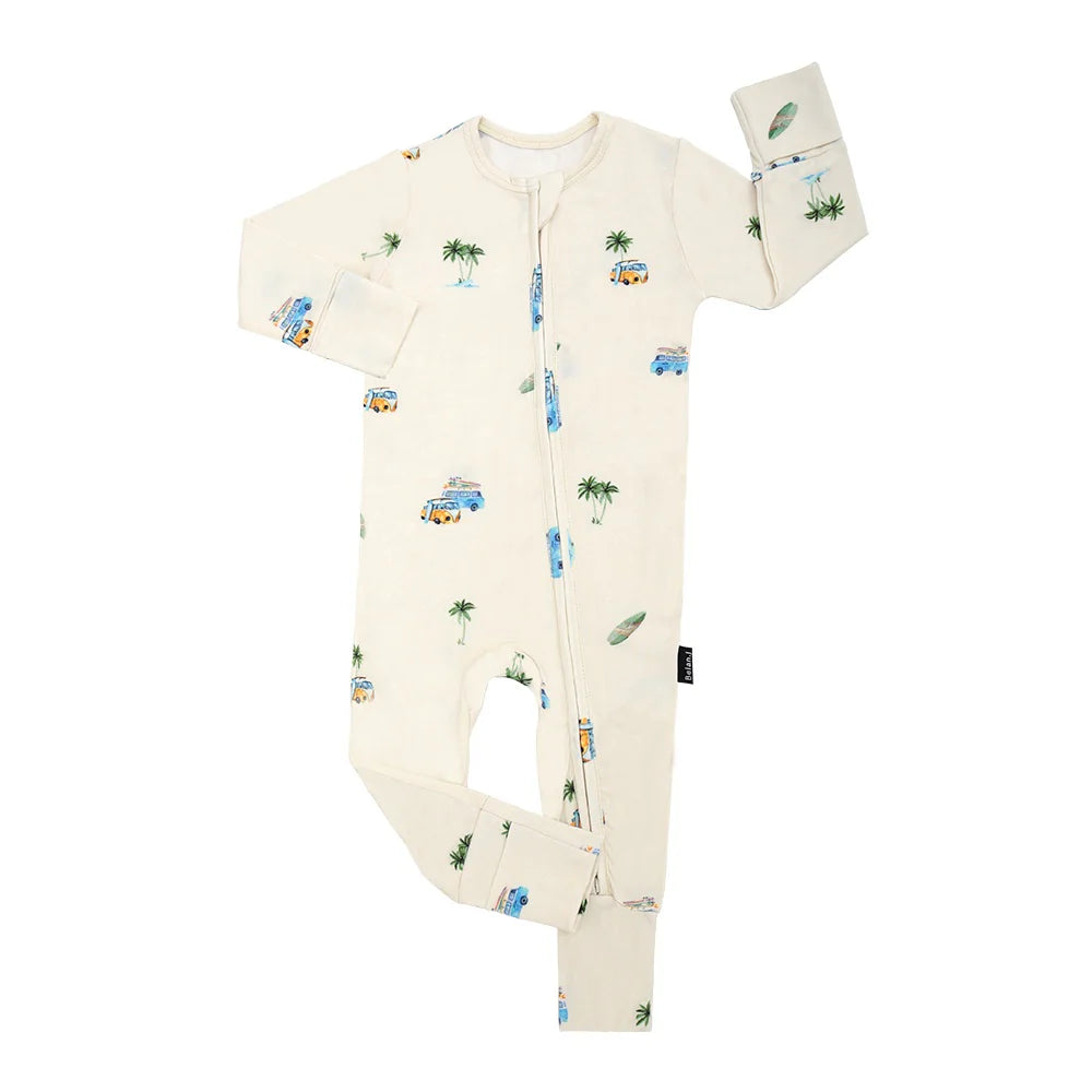 Footless Sleeper with Fold Over Cuffs - Surfride