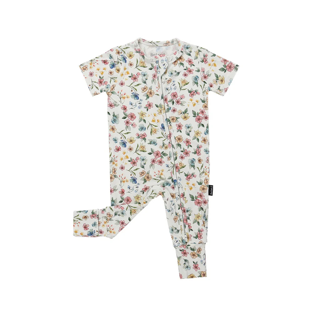 Shortsleeve Romper - Spring Meadow