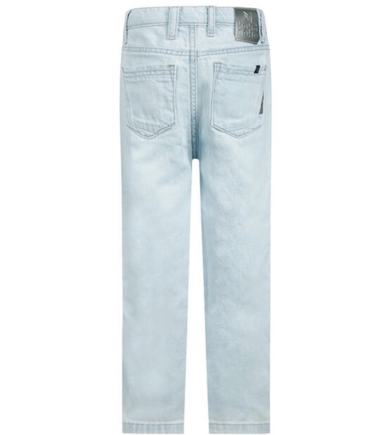 Light Wash Straight-Leg Jean