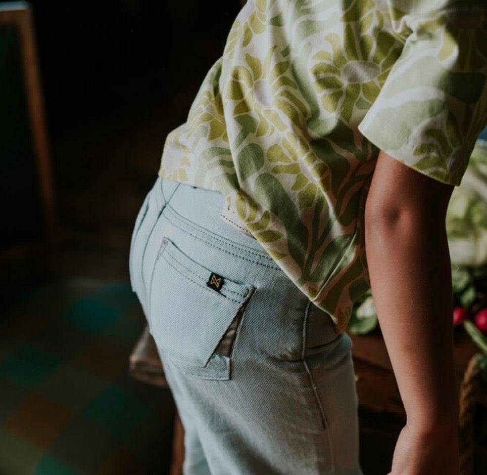 Light Wash Straight-Leg Jean