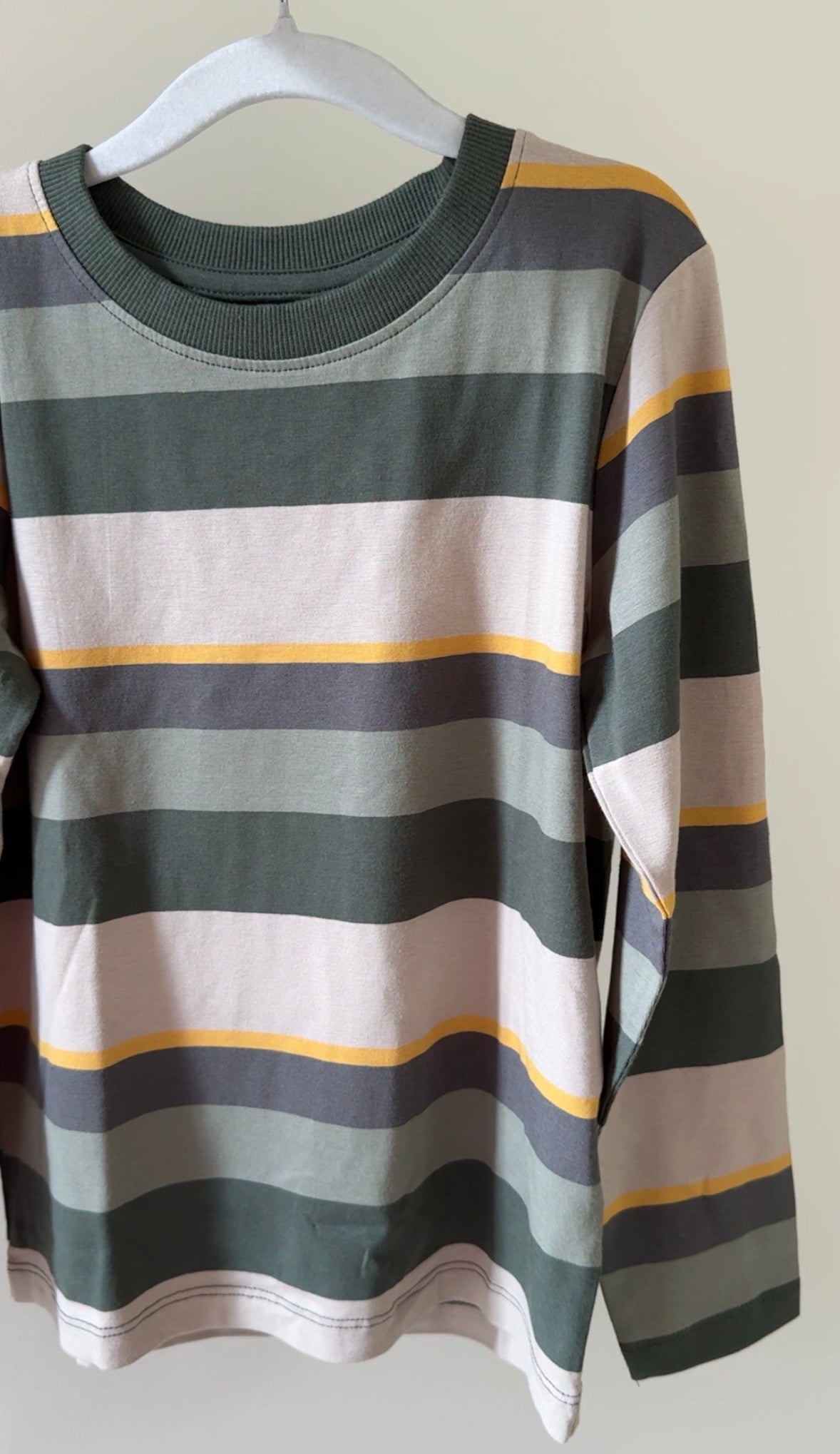 Sage & Mustard Stripe Long Sleeve