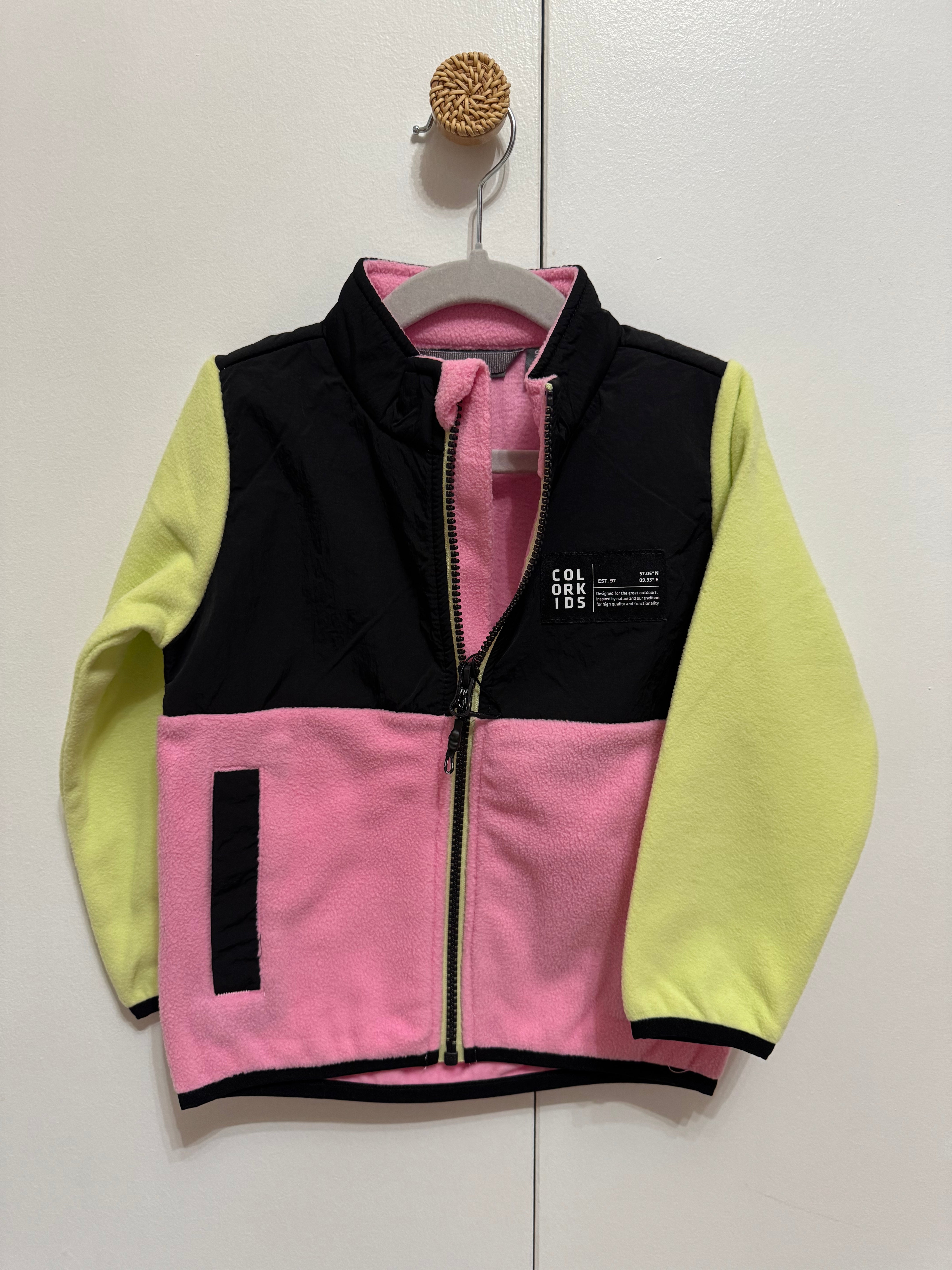 Lime Waterproof Poly/Fleece Jacket