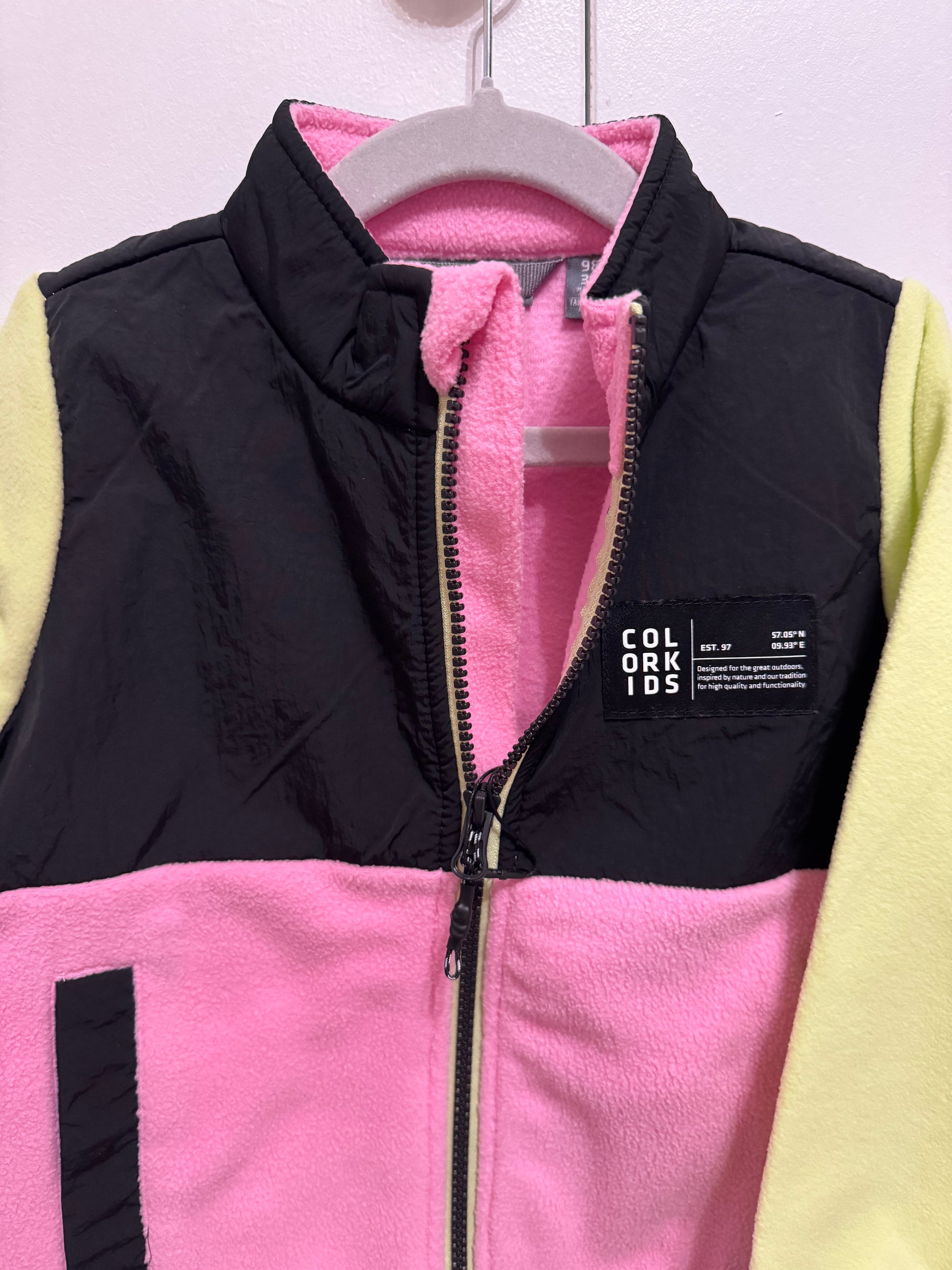 Lime Waterproof Poly/Fleece Jacket