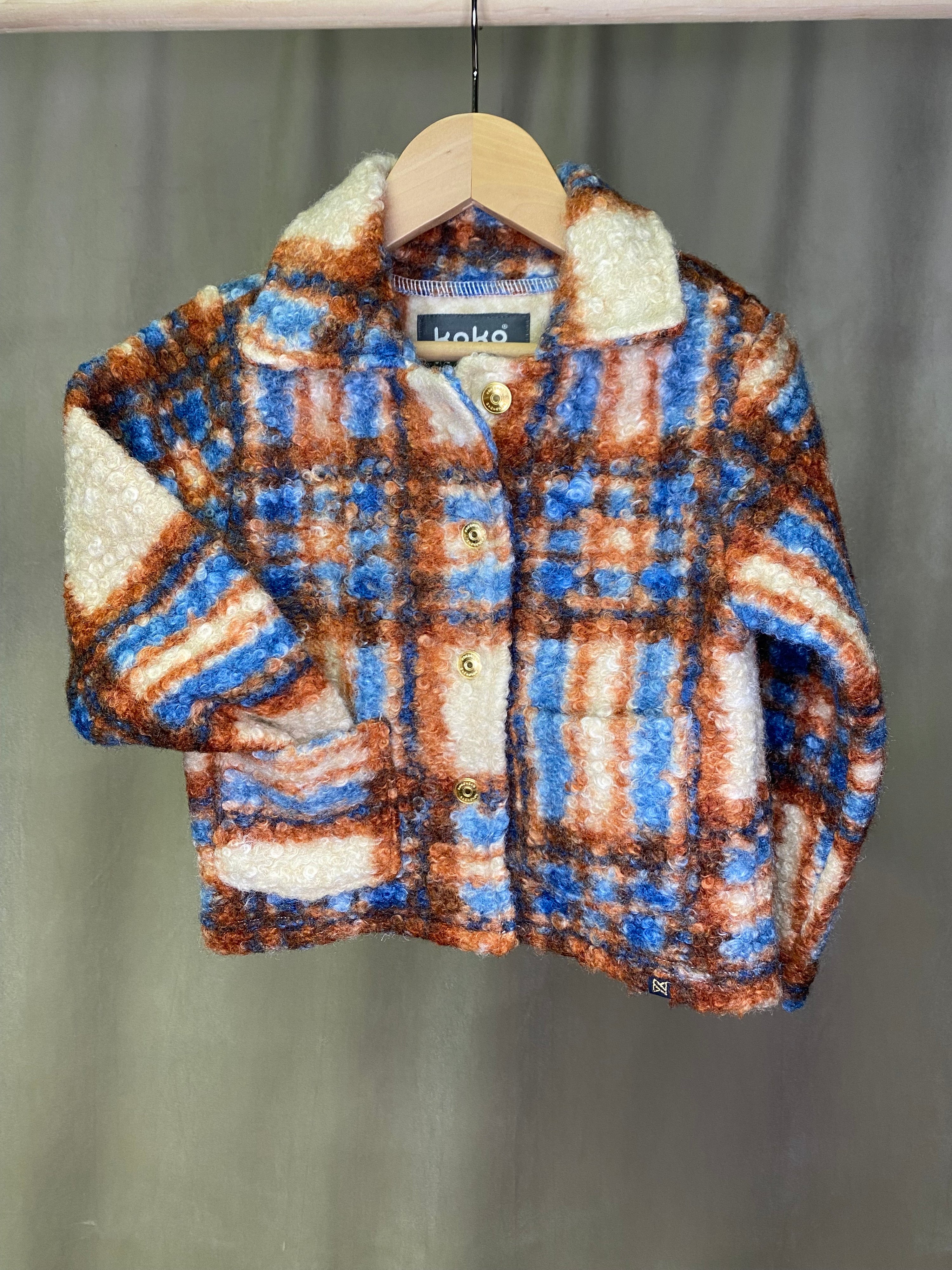 Cinnamon + Blue Plaid Shacket
