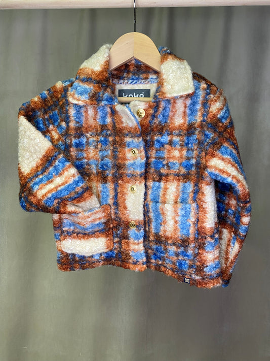 Cinnamon + Blue Plaid Shacket