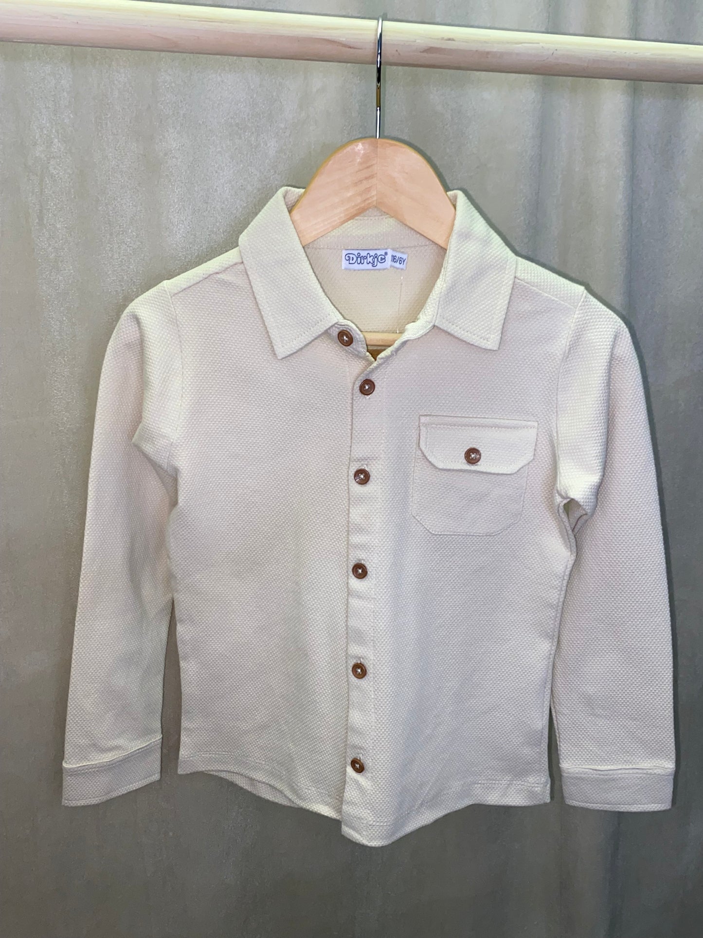 Beige Button Up Top