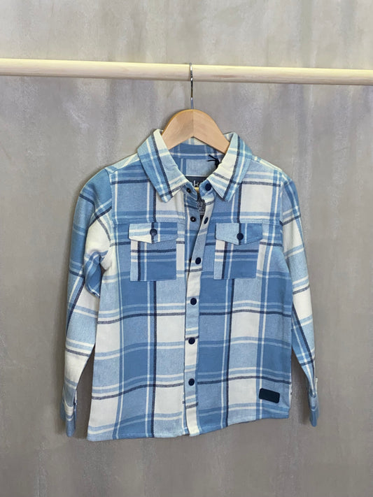 Cowboy Blue Plaid Top