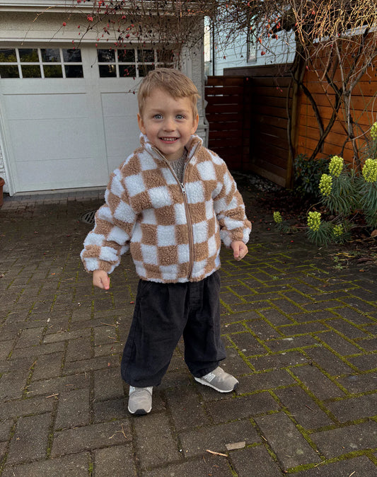 Checker Sherpa Jacket