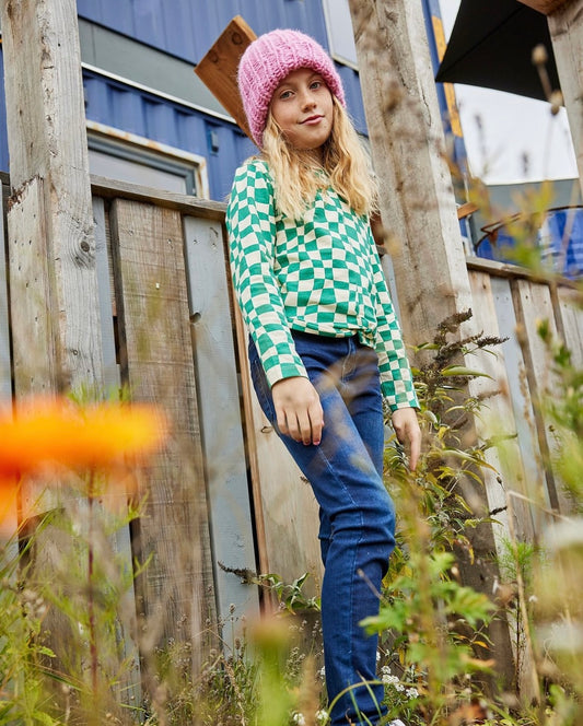 Shamrock Checkered Long-Sleeve