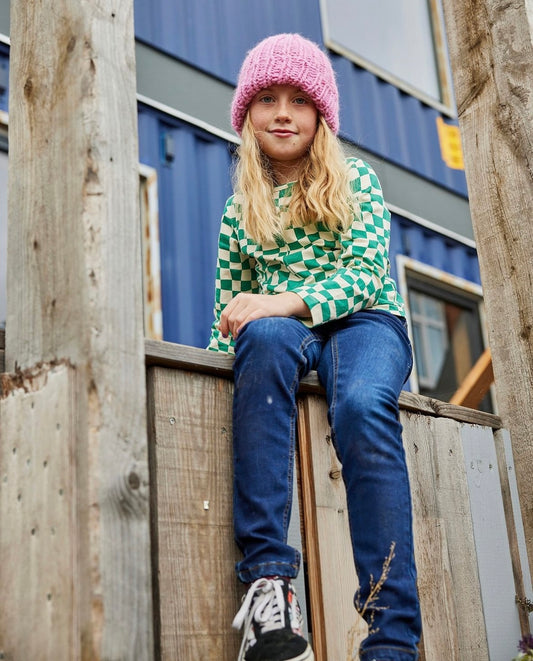 Shamrock Checkered Long-Sleeve