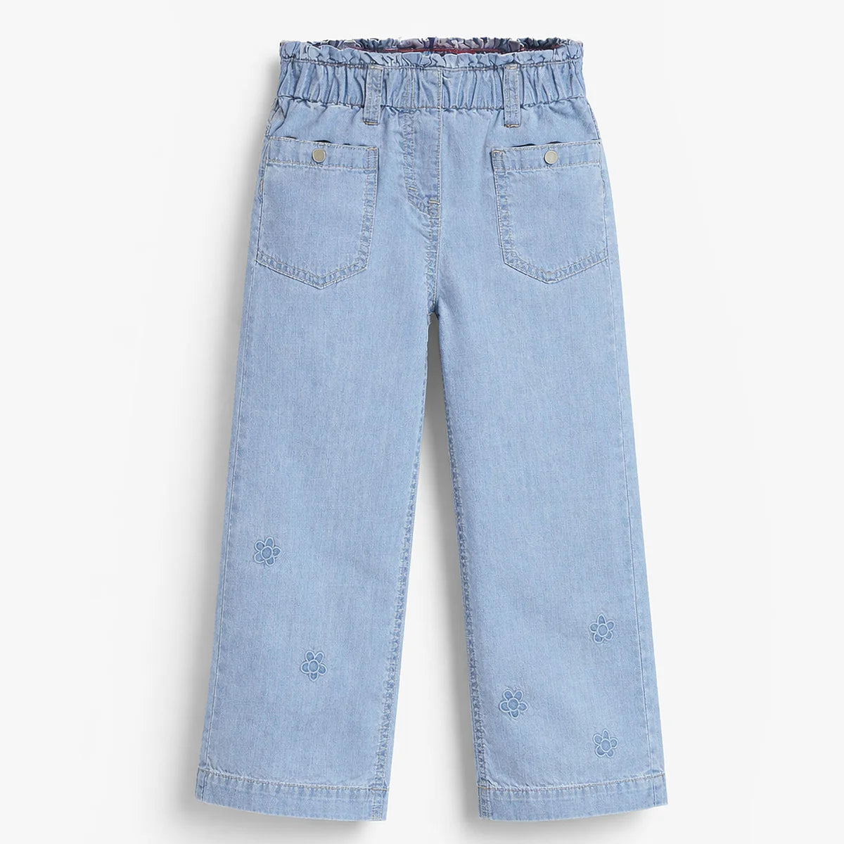 Floral Wide-Leg Denim Child
