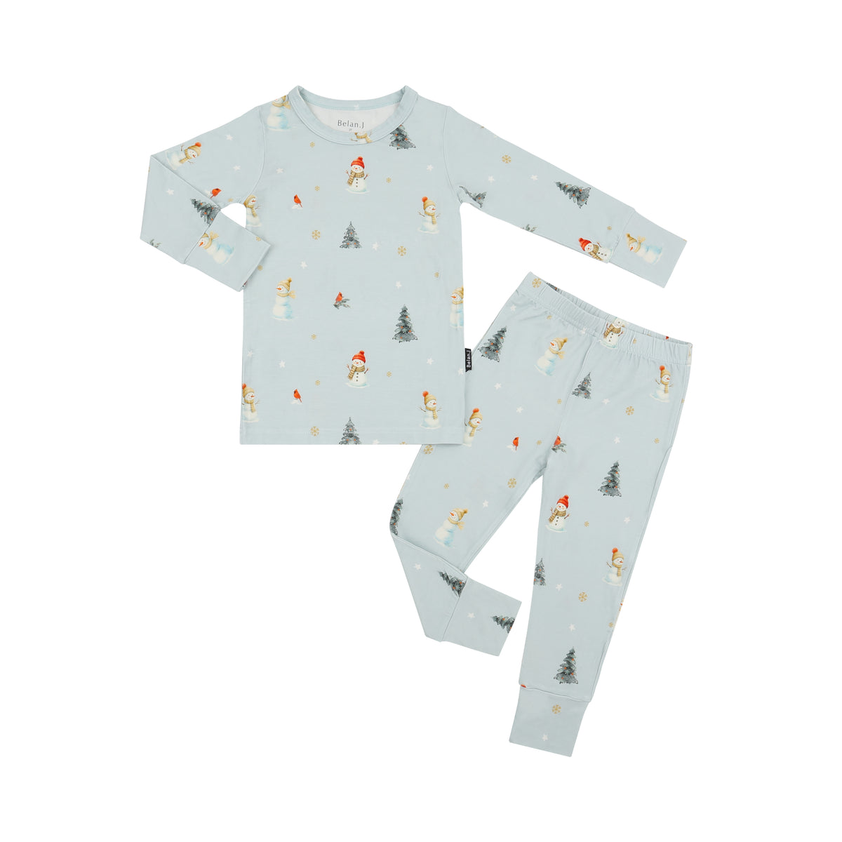 Bamboo Snowmen PJ Set