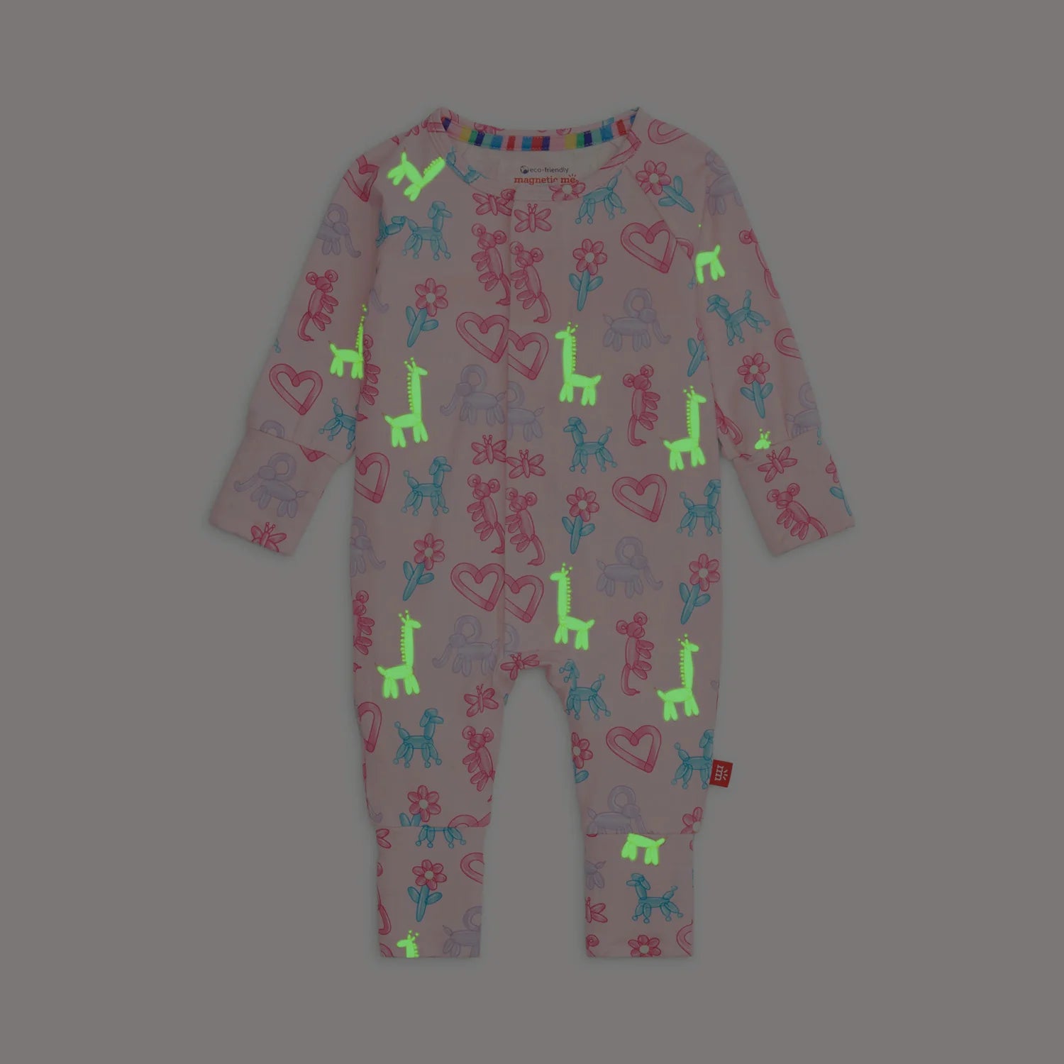 Glow-in-the-dark Pink Magnetic Sleeper