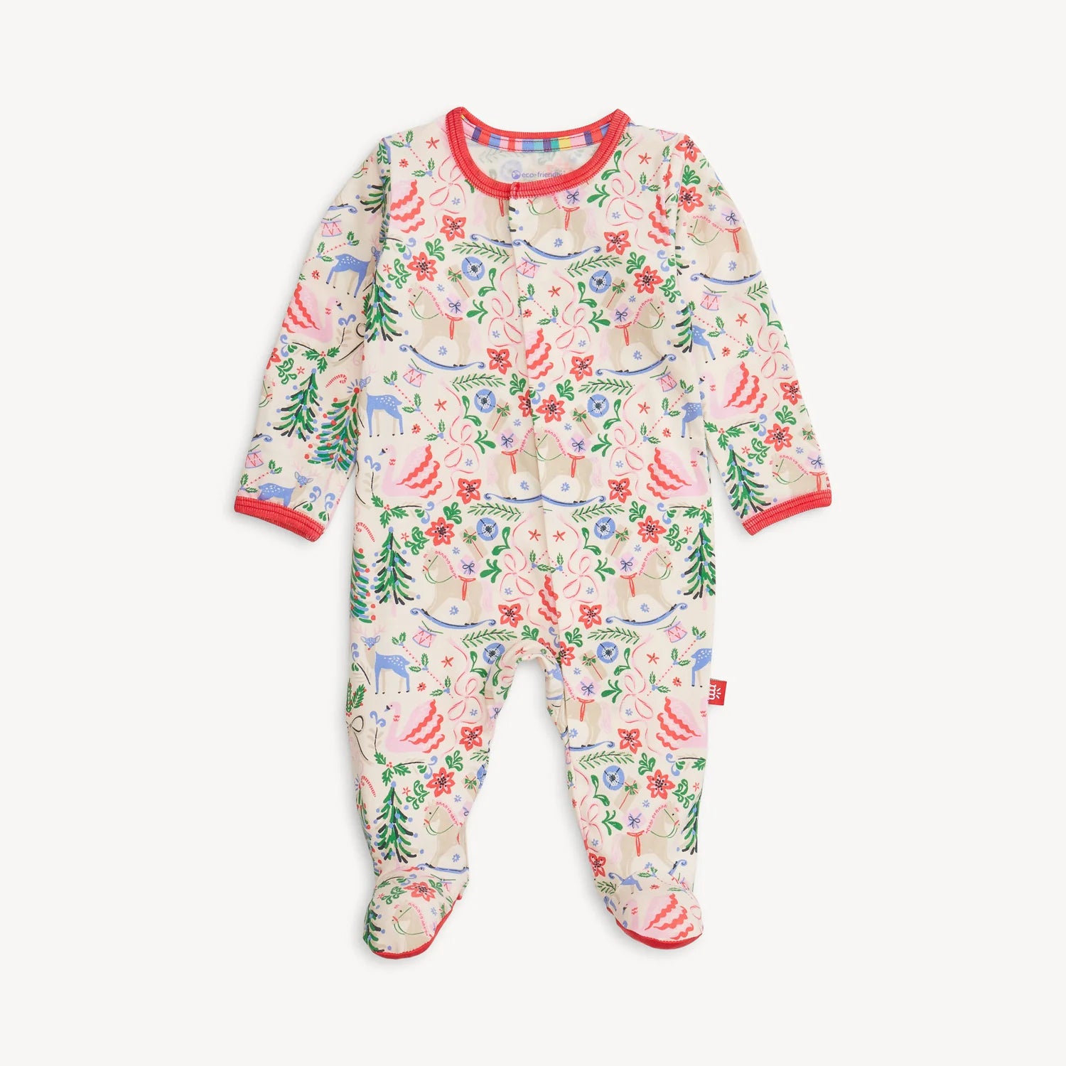Sugar Plum Magnetic Footie Sleeper