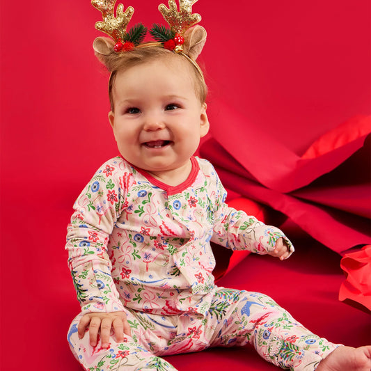 Sugar Plum Magnetic Footie Sleeper