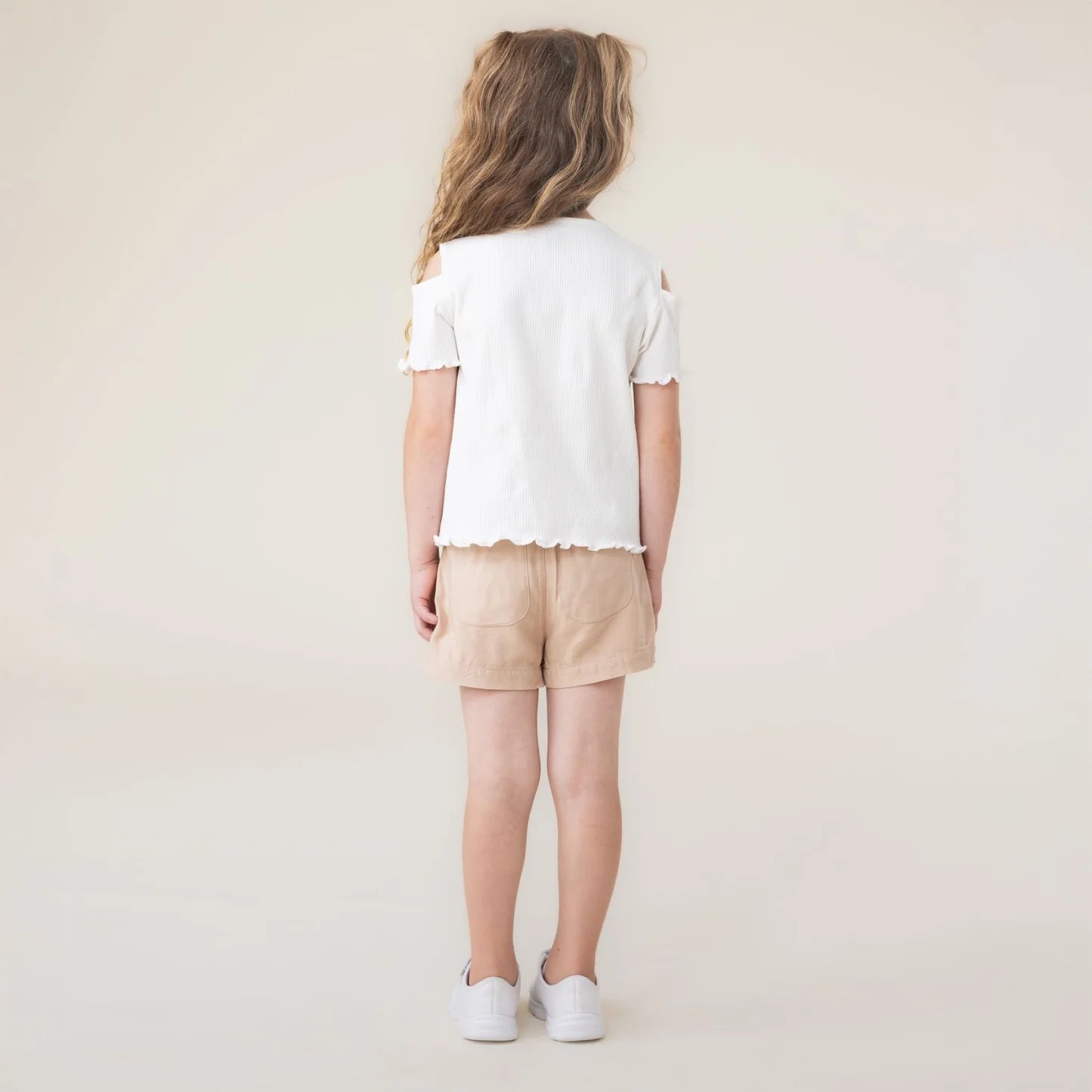 Ribbed Ruffle Tee