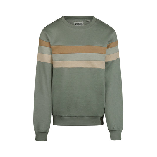 Moss Stripe Crewneck