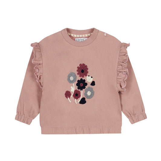 Mauve Floral Sweater
