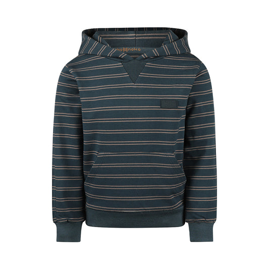 Steel Blue Stripe Hoodie
