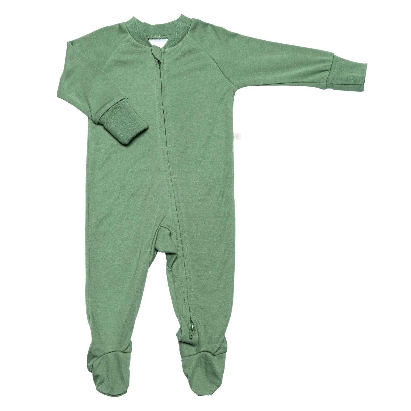 Preemie Footed Sleeper - Hunter Green